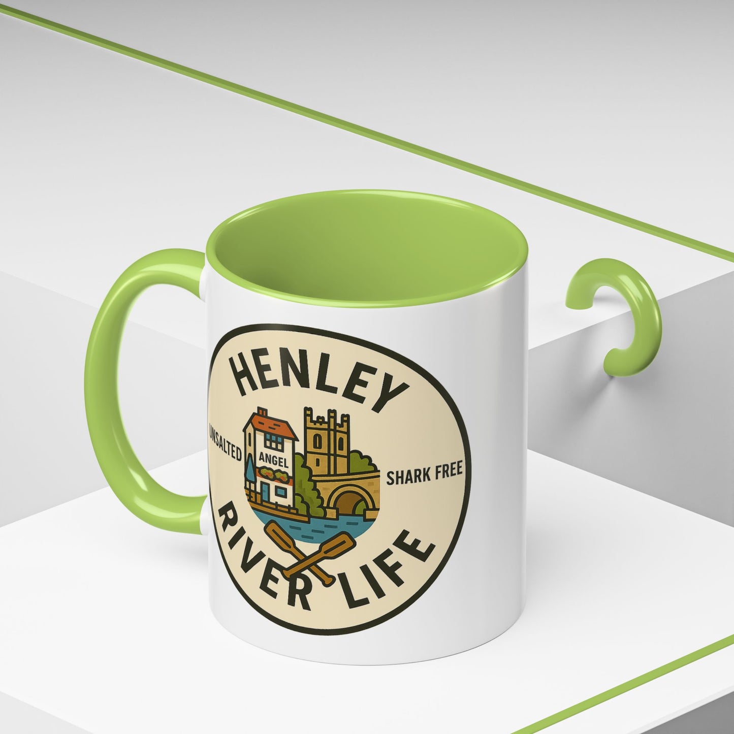 Henley River Life Coffee Mug - 11oz, Unsalted & Shark Free Design