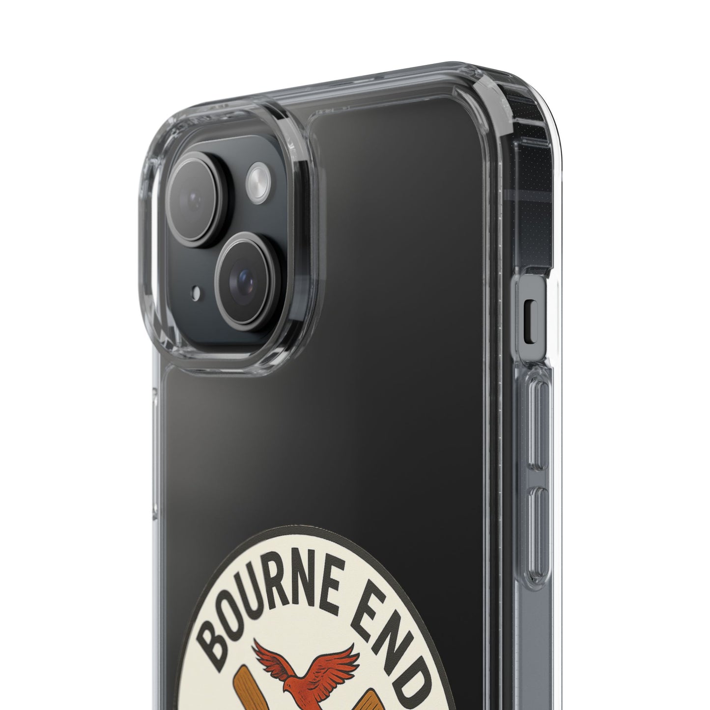 Bourne End River Life Clear Phone Case - Unsalted & Shark Free Design