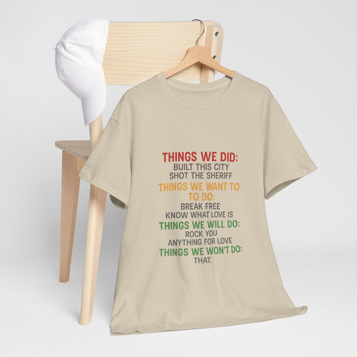 Things we did Unisex Heavy Cotton Tee