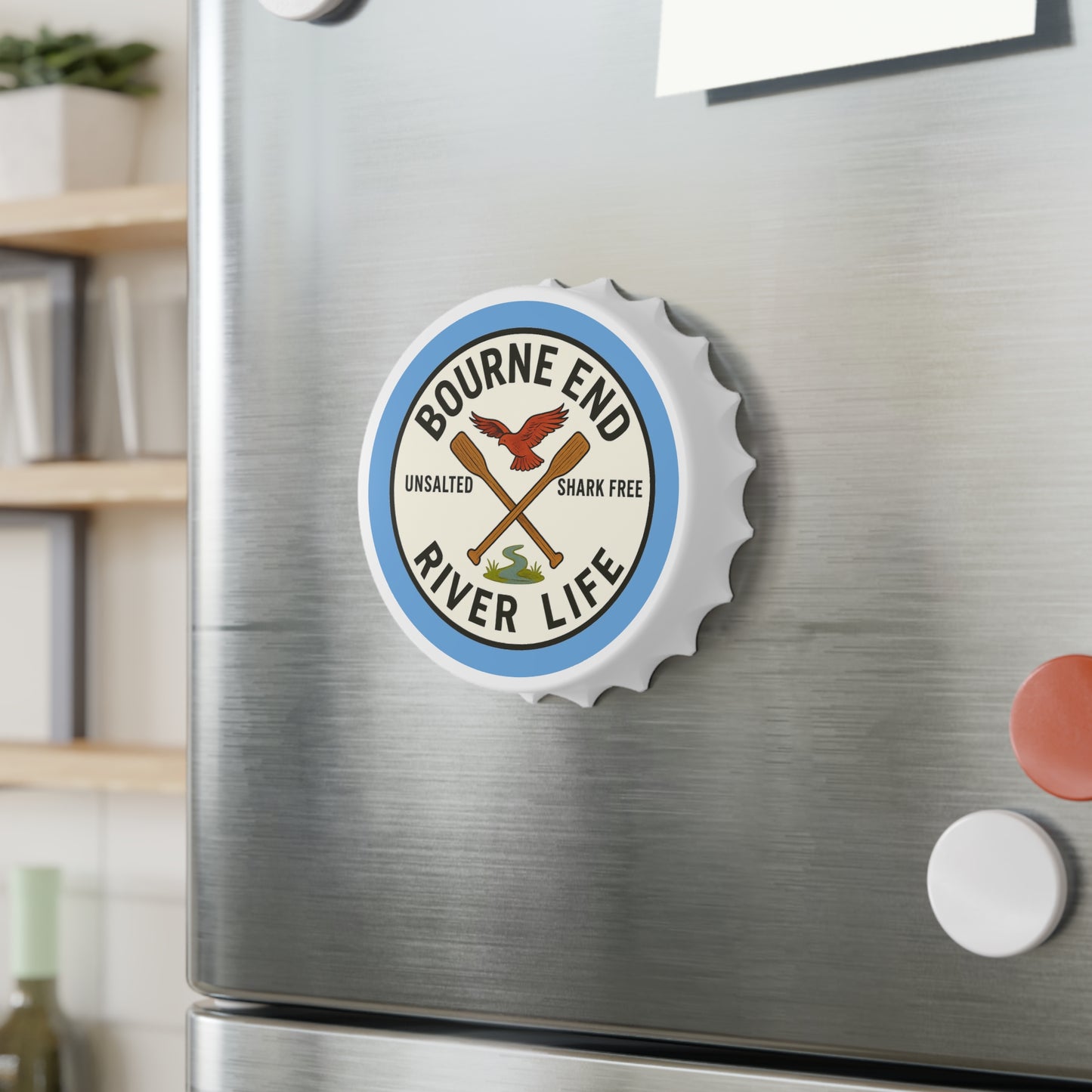 Bourne End River Life Bottle Opener/Fridge Magnet - Fun Nautical Gift for Outdoor Enthusiasts