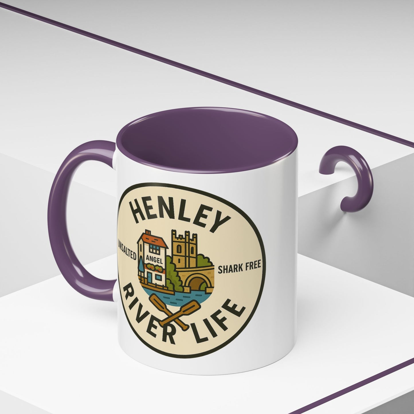 Henley River Life Coffee Mug - 11oz, Unsalted & Shark Free Design