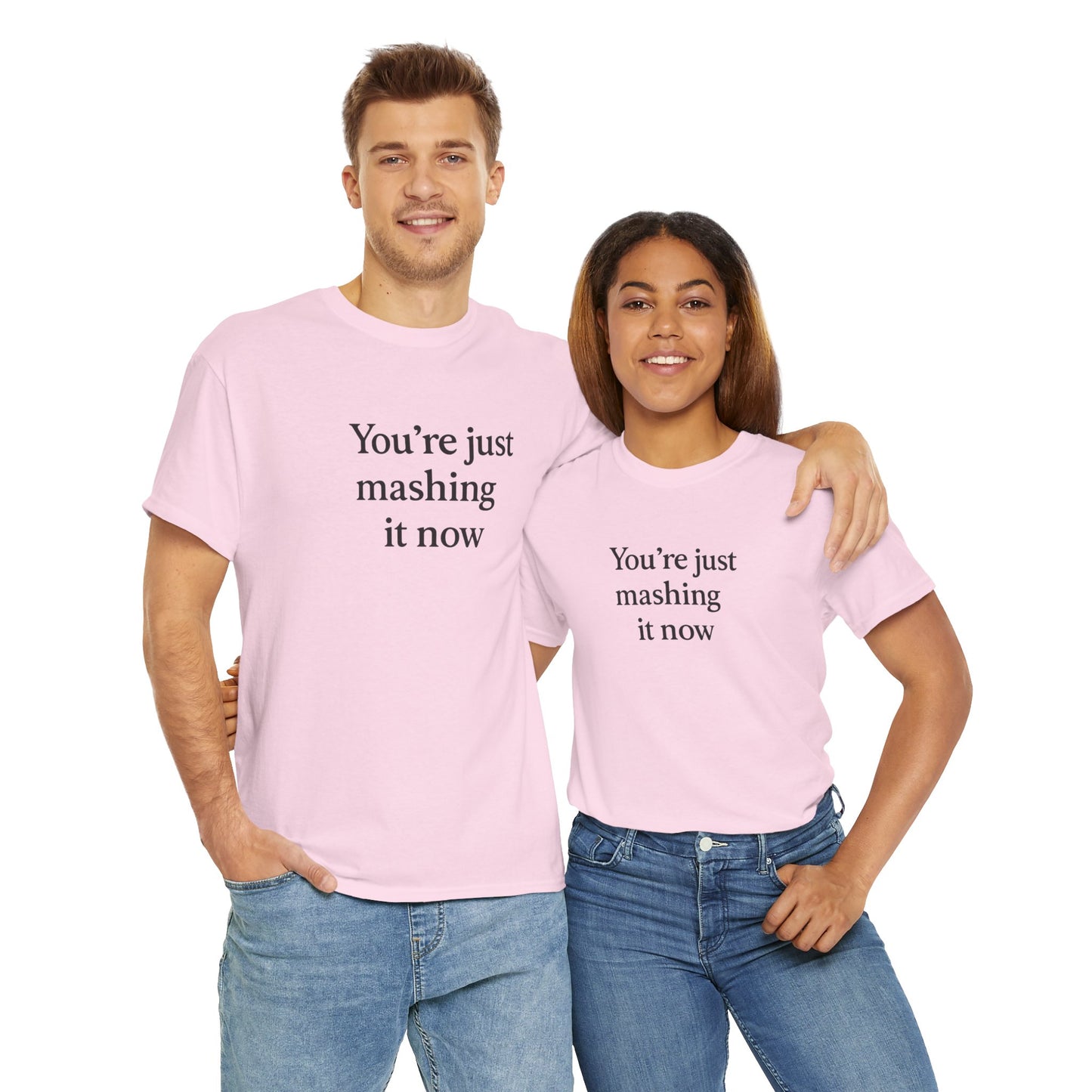 Mashing it Unisex Heavy Cotton Tee -' Graphic T-Shirt