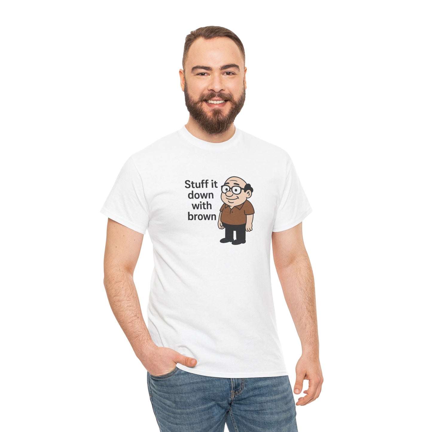 Stuff it down Unisex Heavy Cotton Tee -' Graphic T-Shirt