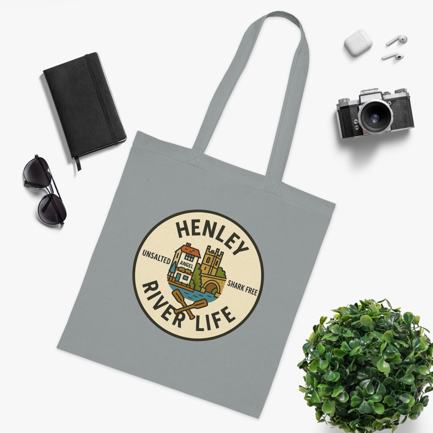 Henley River Life Cotton Tote Bag - Unsalted & Shark Free