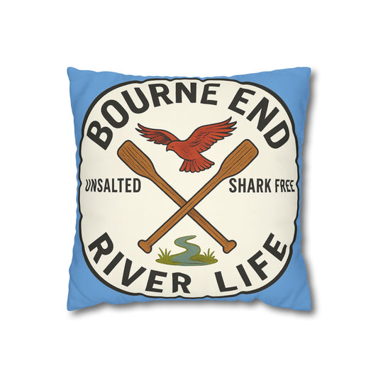 Bourne End River Life Decorative Pillowcase