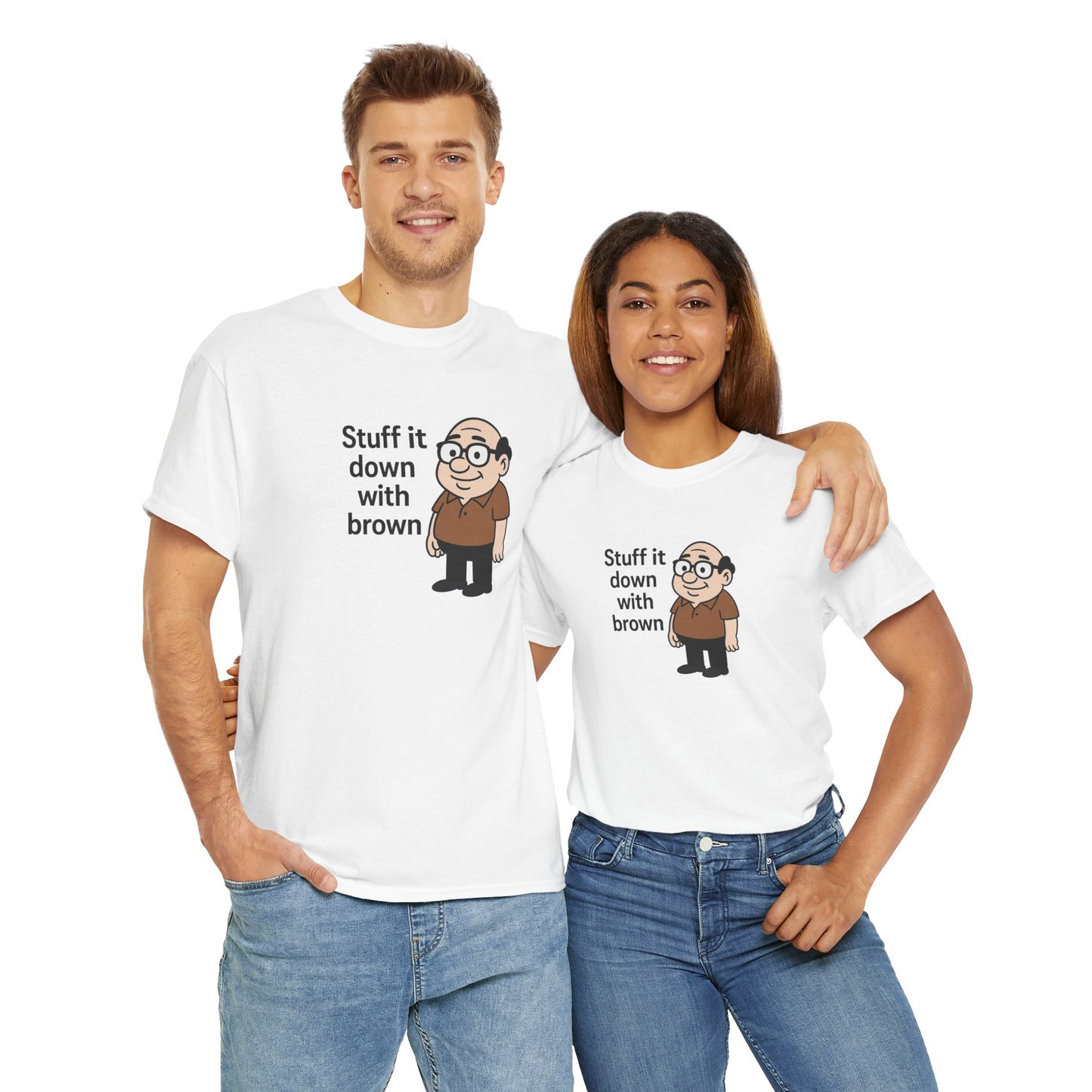 Stuff it down Unisex Heavy Cotton Tee -' Graphic T-Shirt