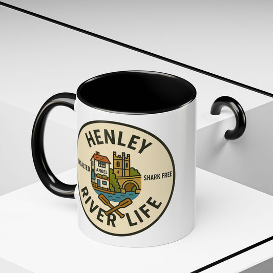 Henley River Life Coffee Mug - 11oz, Unsalted & Shark Free Design