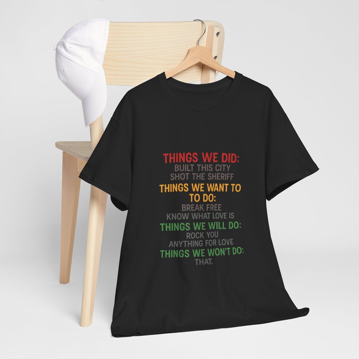 Things we did Unisex Heavy Cotton Tee