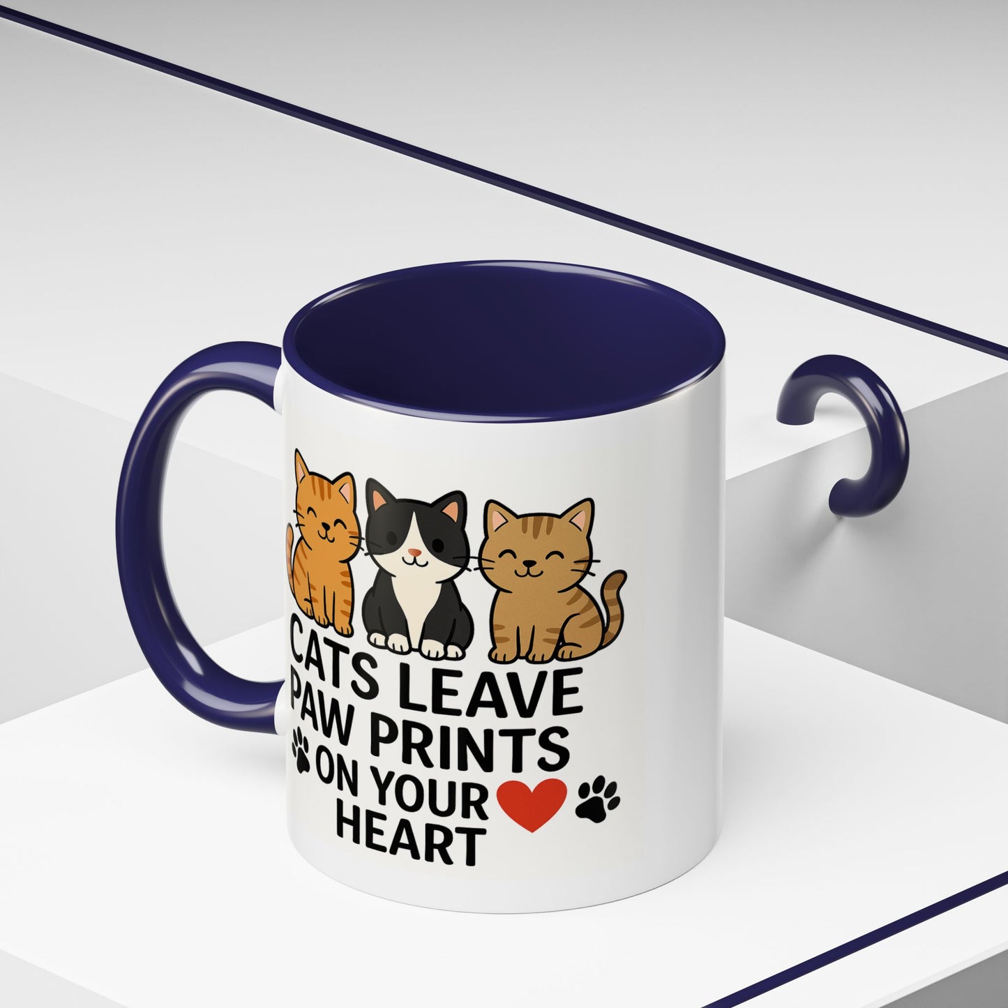 Cat Paw Prints Coffee Mug - 11oz,