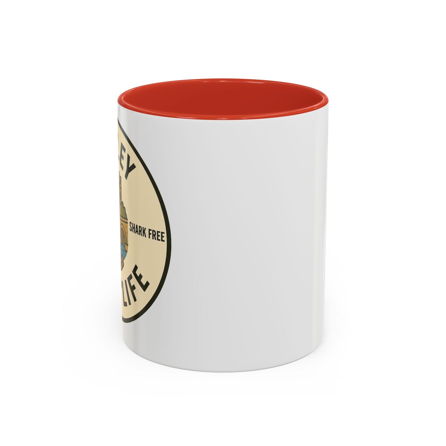 Henley River Life Coffee Mug - 11oz, Unsalted & Shark Free Design