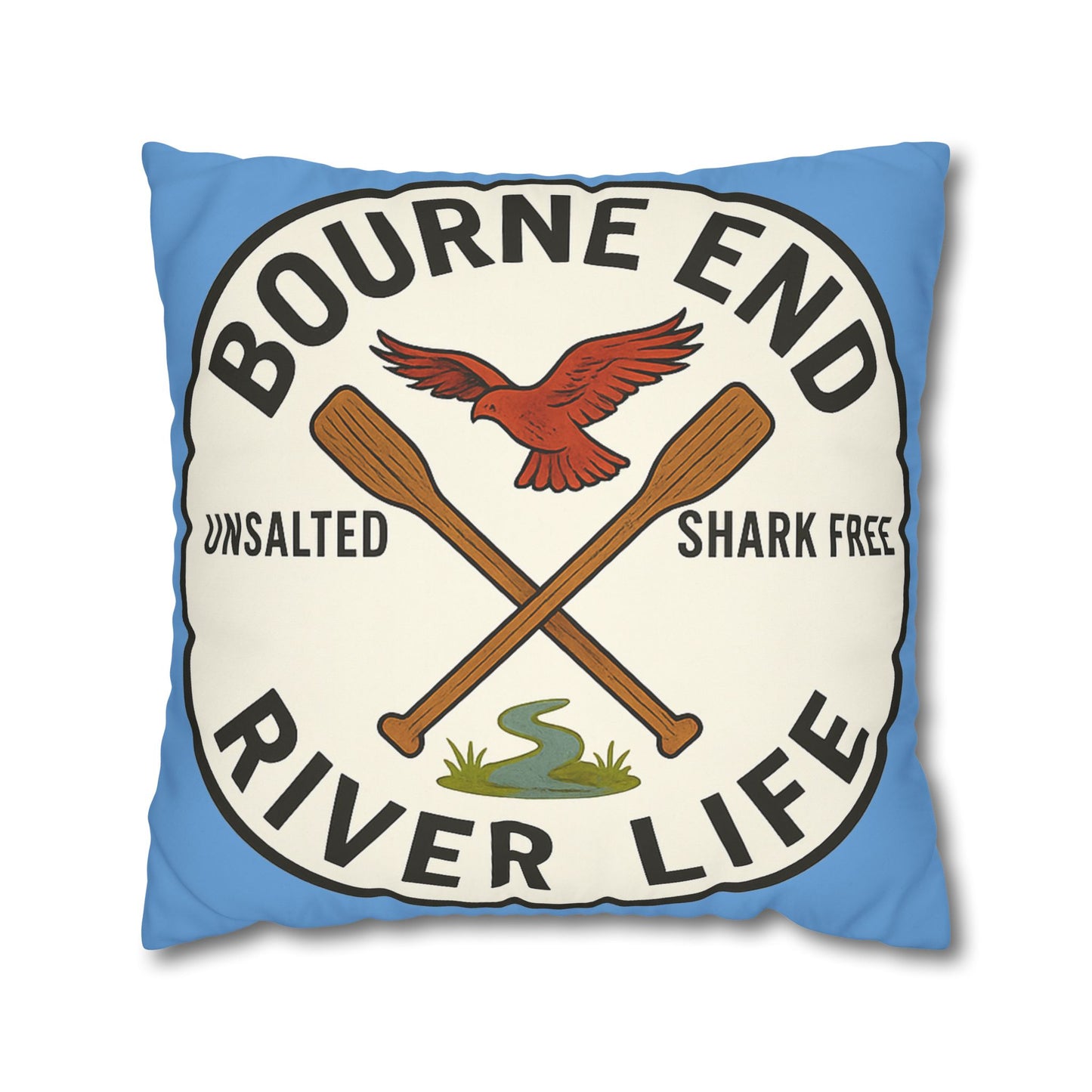 Bourne End River Life Decorative Pillowcase