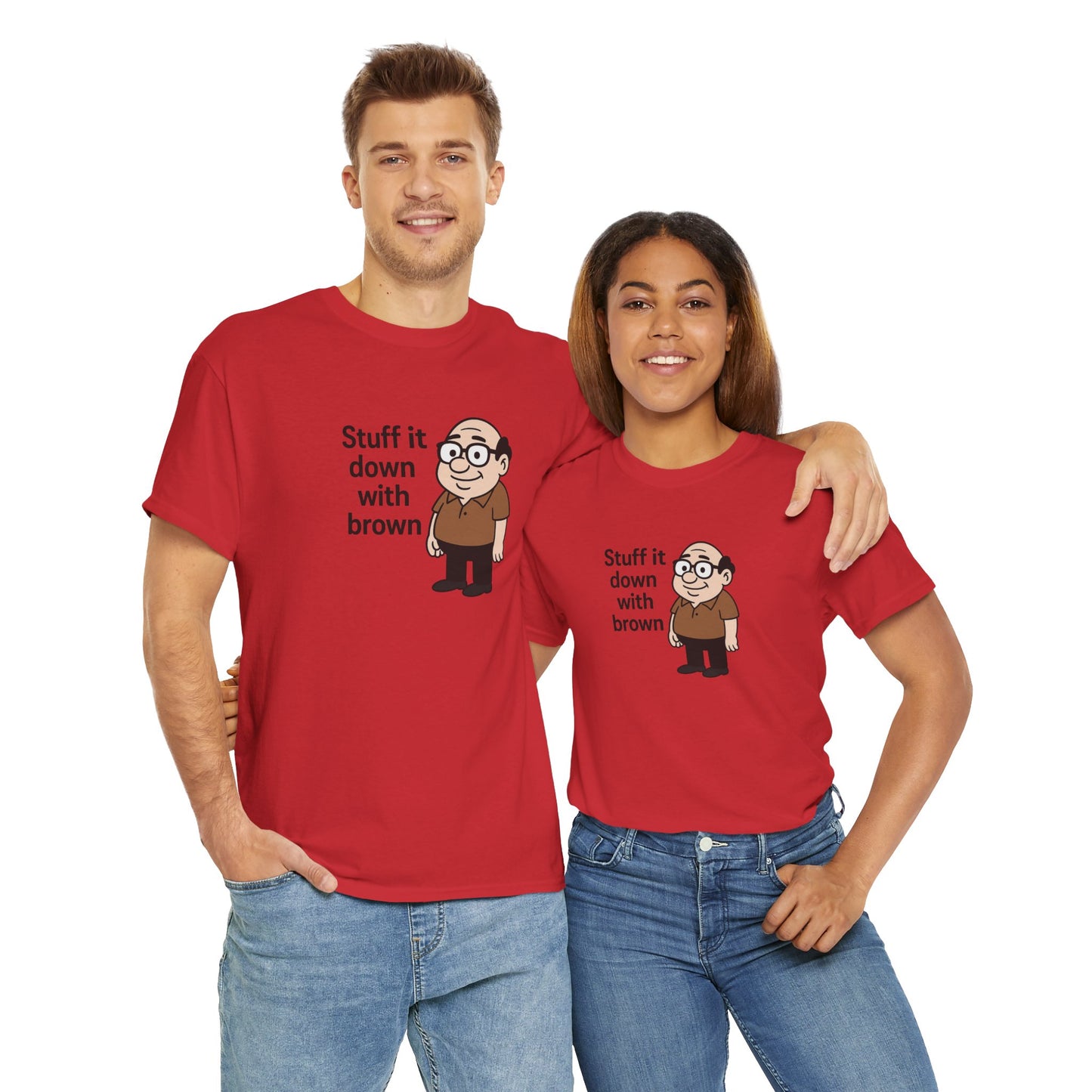 Stuff it down Unisex Heavy Cotton Tee -' Graphic T-Shirt
