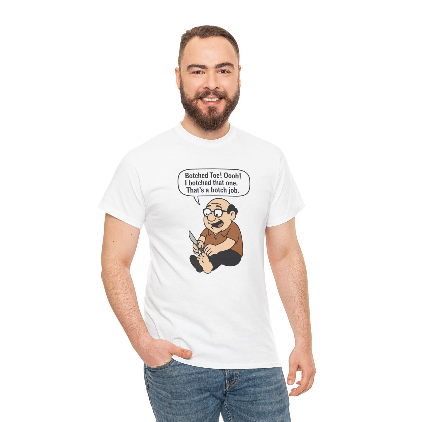 Toe Knife Unisex Heavy Cotton Tee -' Graphic T-Shirt