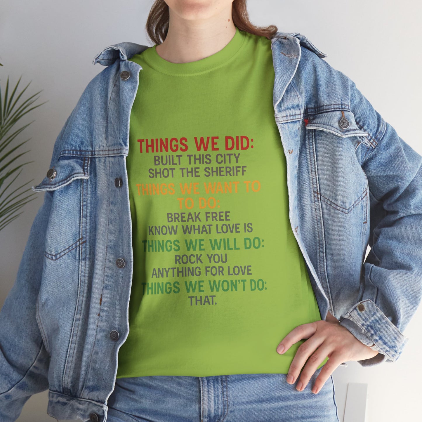 Things we did Unisex Heavy Cotton Tee