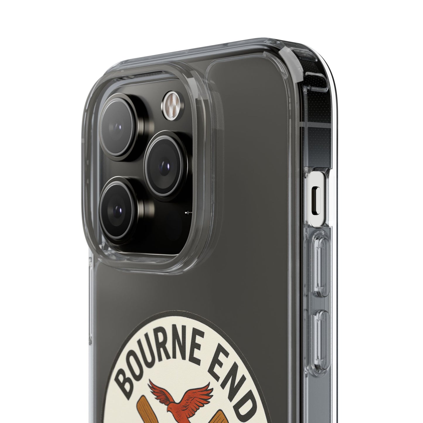 Bourne End River Life Clear Phone Case - Unsalted & Shark Free Design
