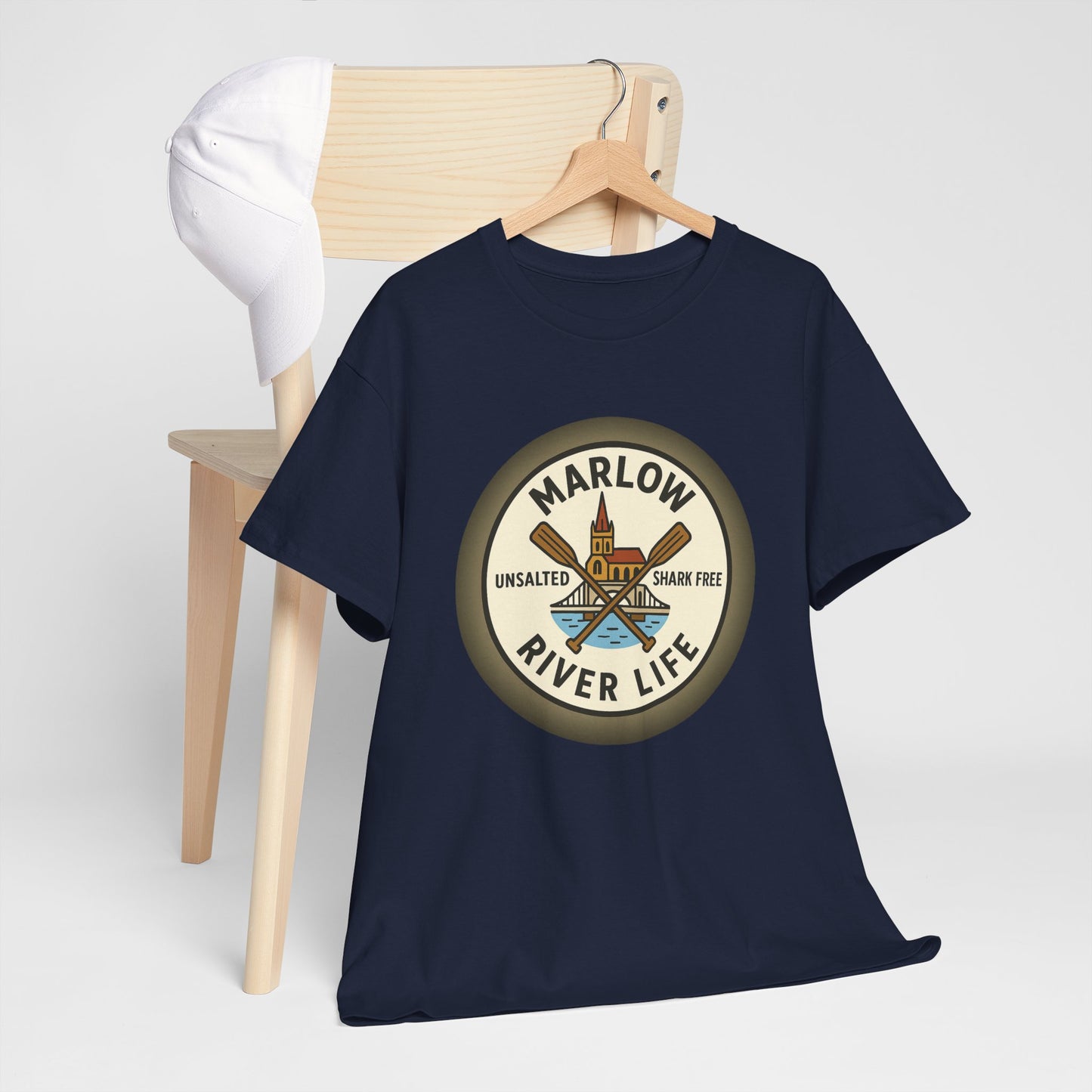 Marlow River Life Unisex Heavy Cotton Tee - Shark Free Adventure Shirt