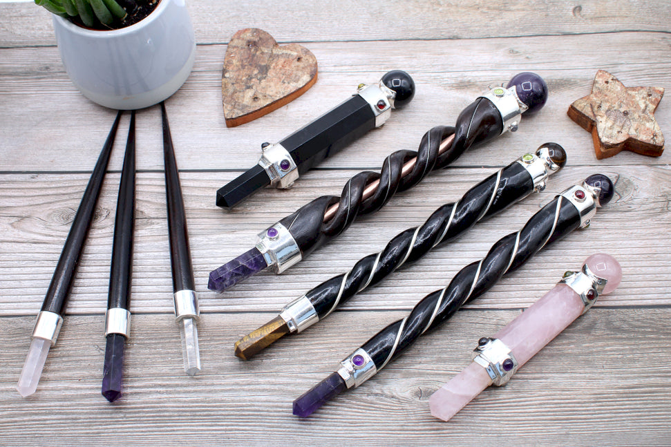 Crystal Healing Wands and Shiva Lingam Magic wands