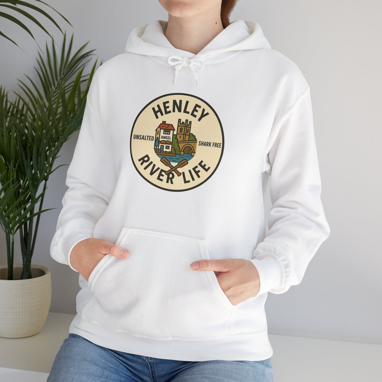 Henley River Life Hoodie - Unisex Heavy Blend™ Sweatshirt