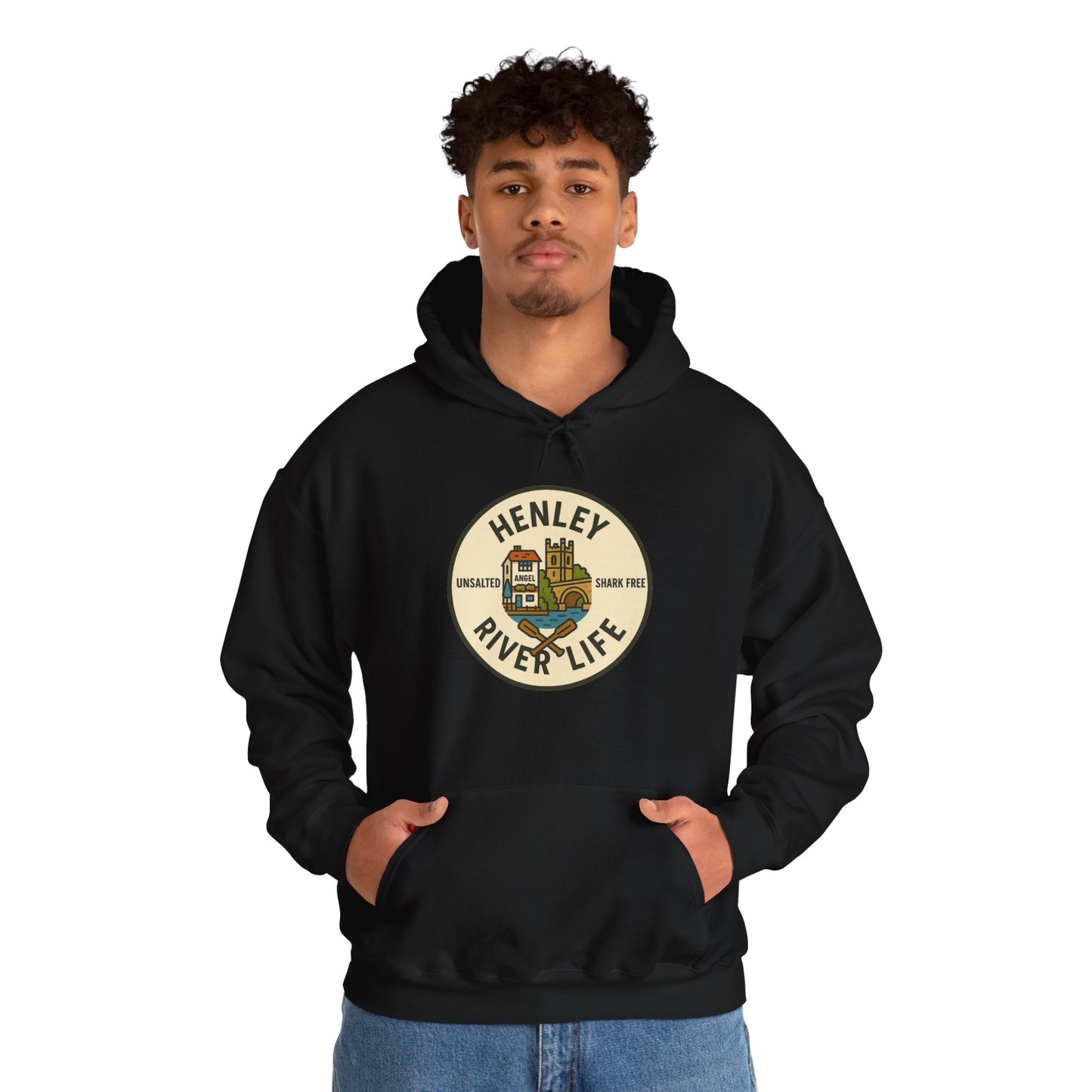 Henley River Life Hoodie - Unisex Heavy Blend™ Sweatshirt