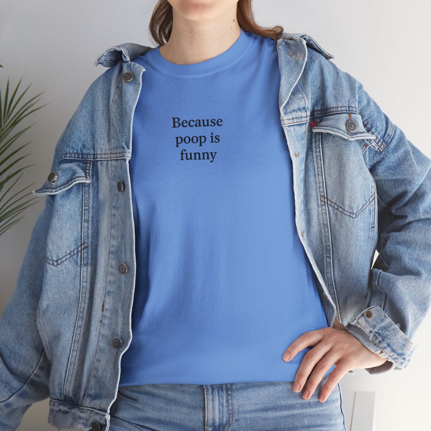 Poop Unisex Heavy Cotton Tee -' Graphic T-Shirt