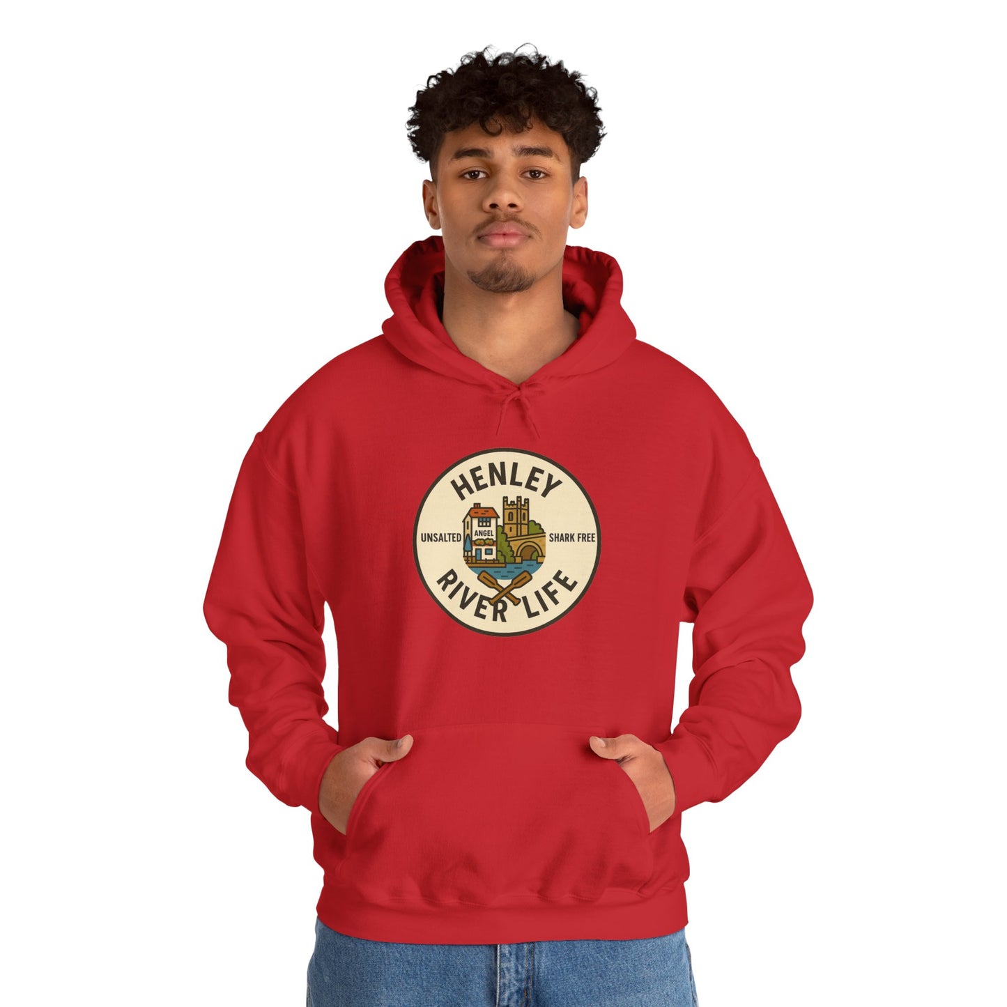 Henley River Life Hoodie - Unisex Heavy Blend™ Sweatshirt