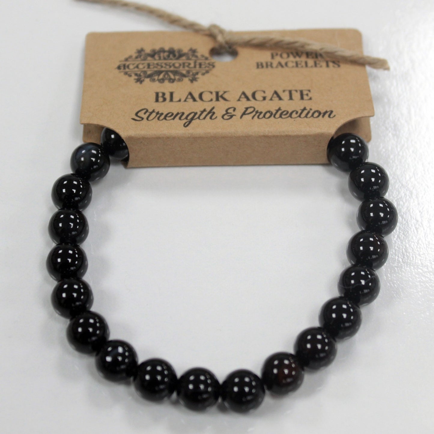 Power Bracelet - Black Agate