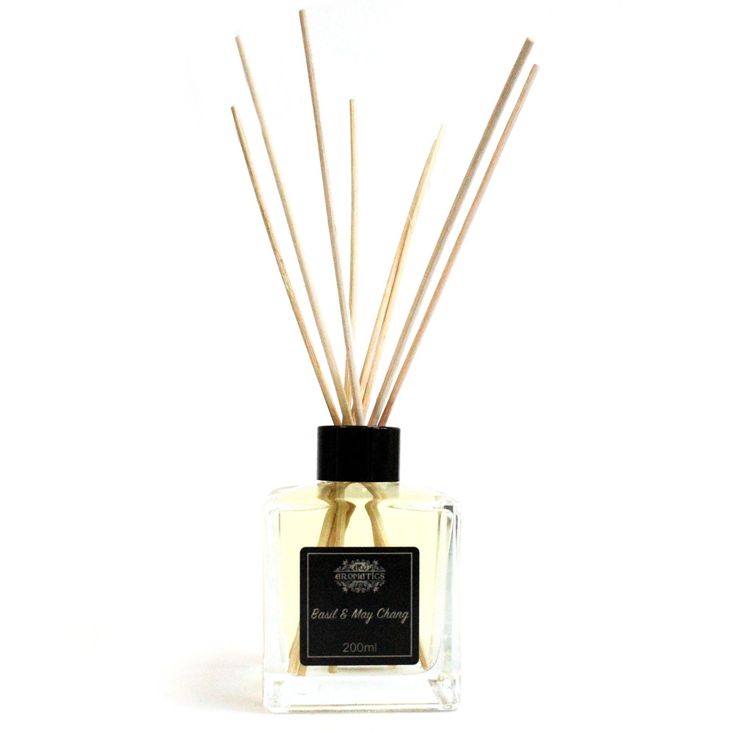 Low stock. 200ml Basil & Maychang Essential Oil Reed Diffuser