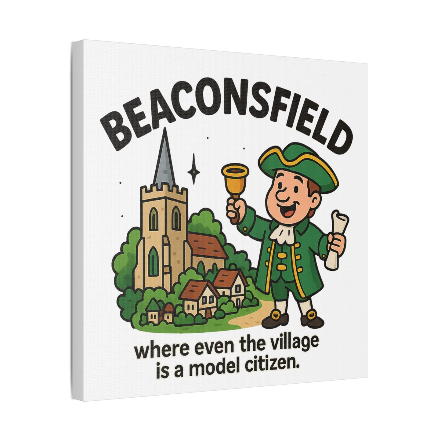 Satin Canvas Wall Art - Beaconsfield. Town Crier