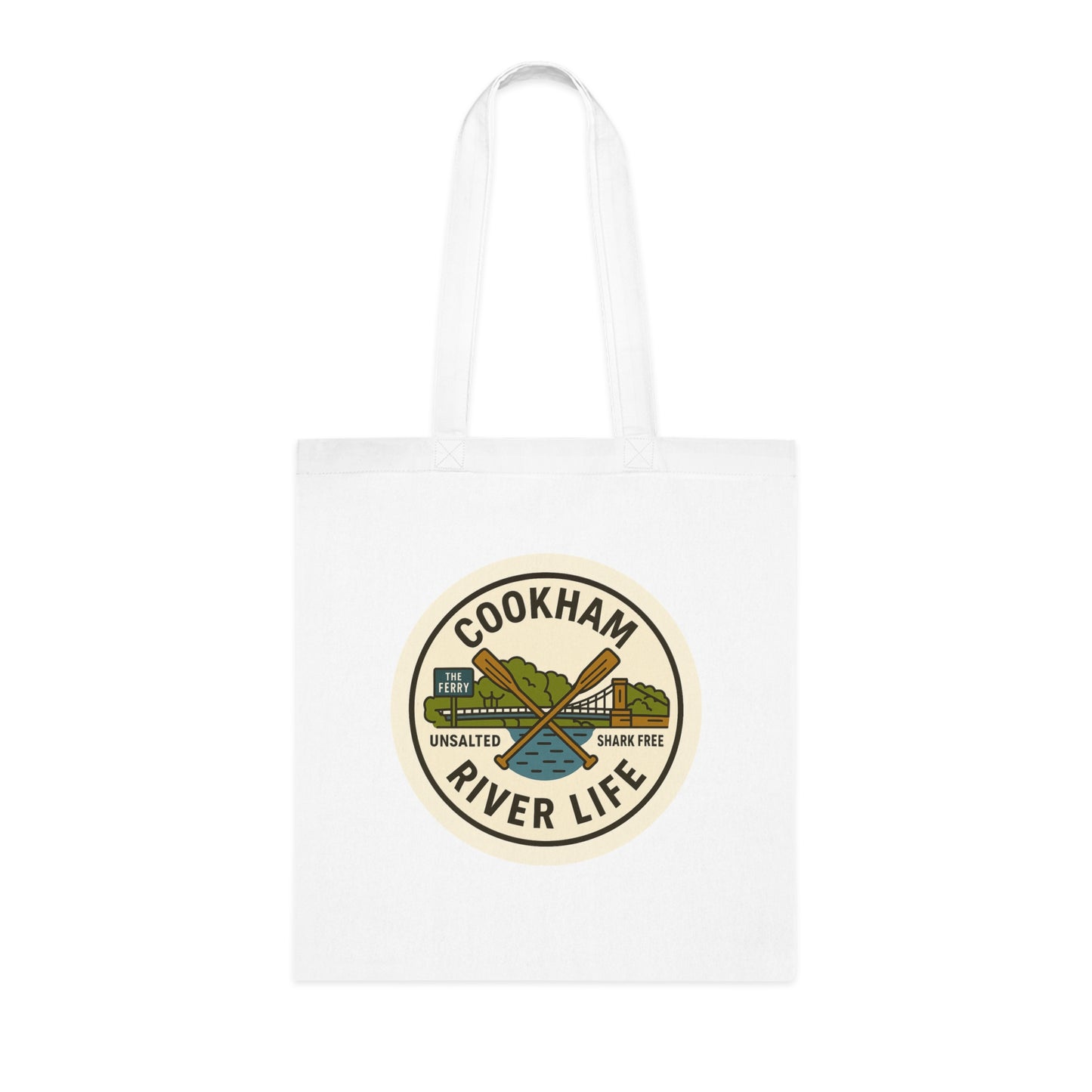 Cookham River Life Cotton Tote Bag - Unsalted & Shark Free
