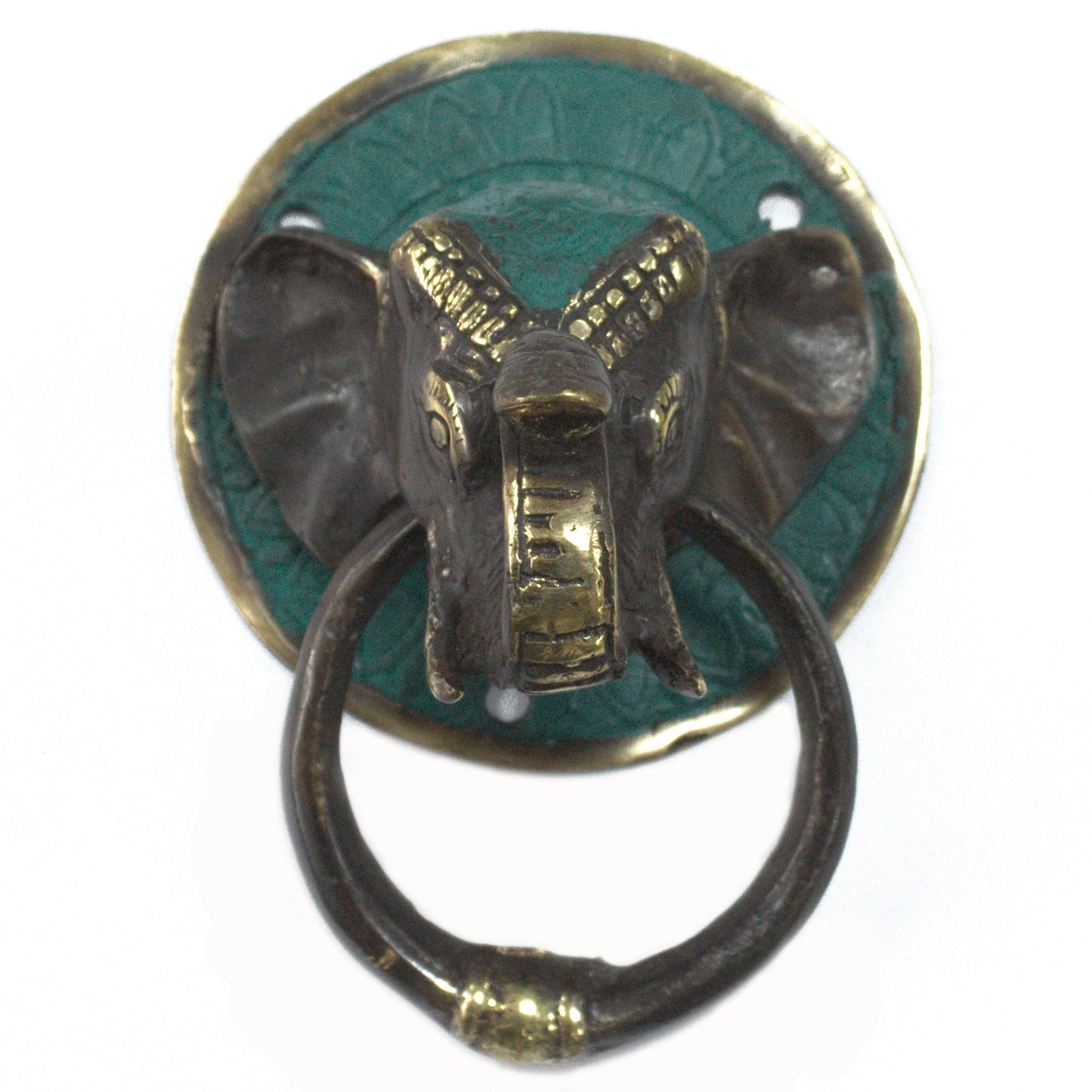 Out of Stock. Brass Door Knocker - Elephants Head