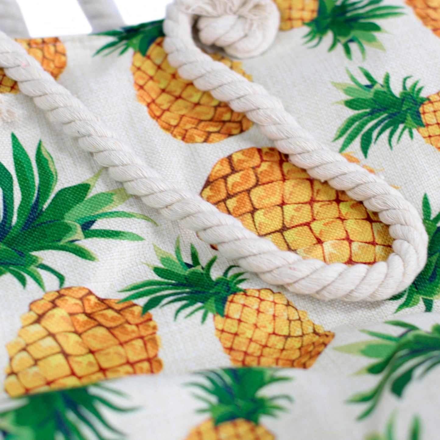 Rope Handle Bag - Pineapples