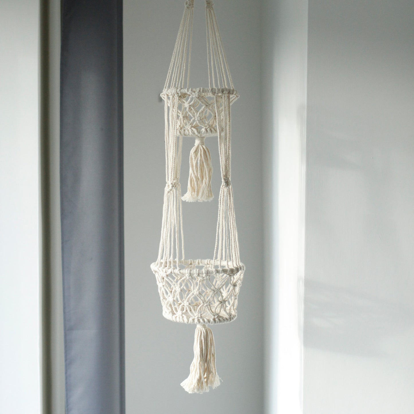 Macrame Pot Holder - Double Holder