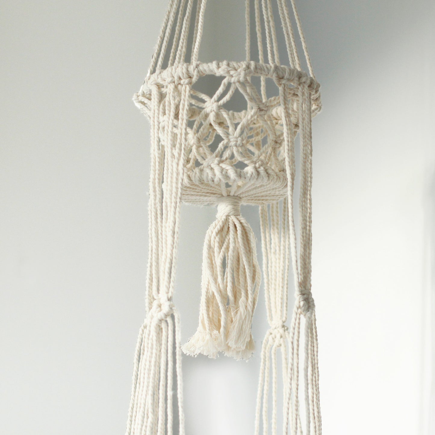 Macrame Pot Holder - Double Holder