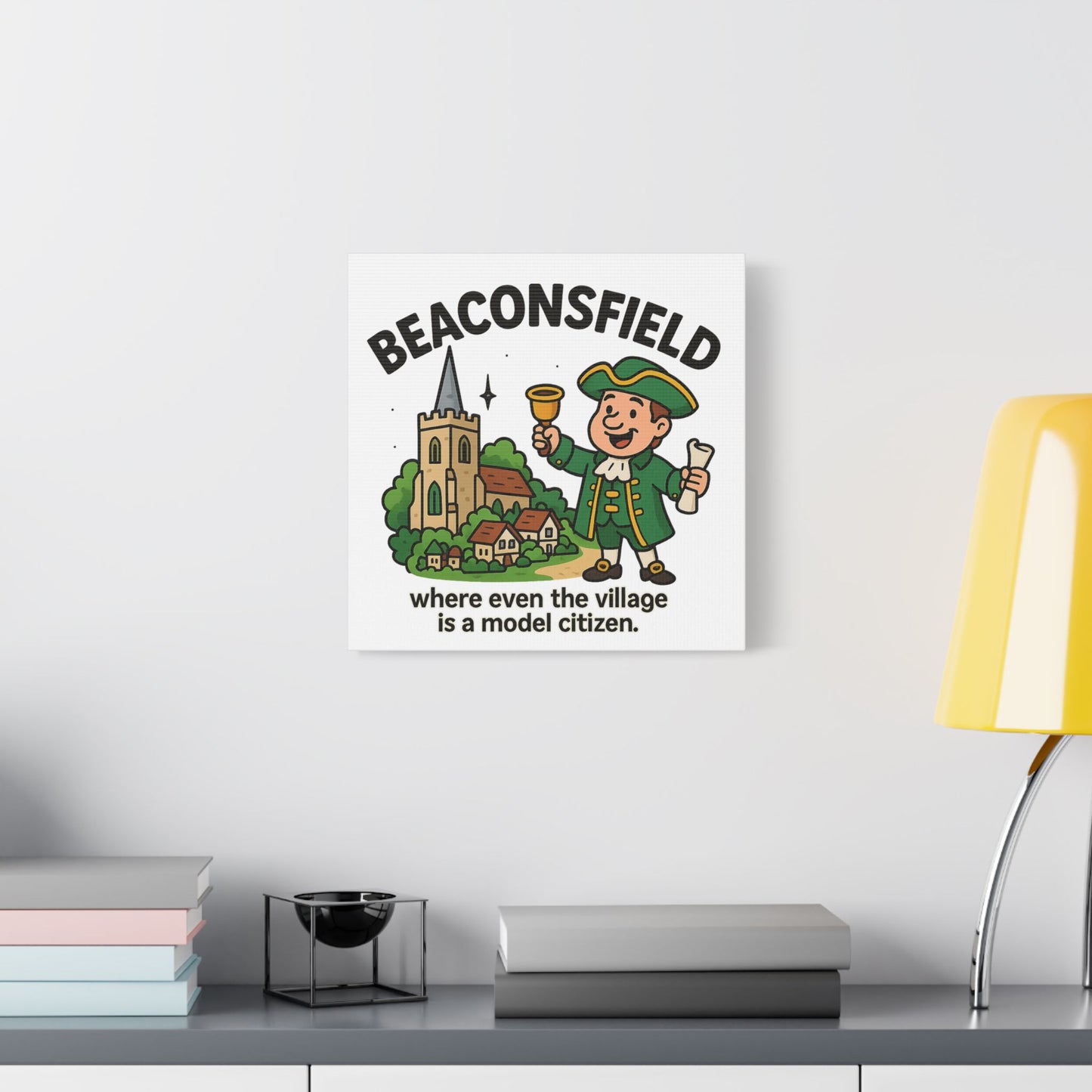 Satin Canvas Wall Art - Beaconsfield. Town Crier