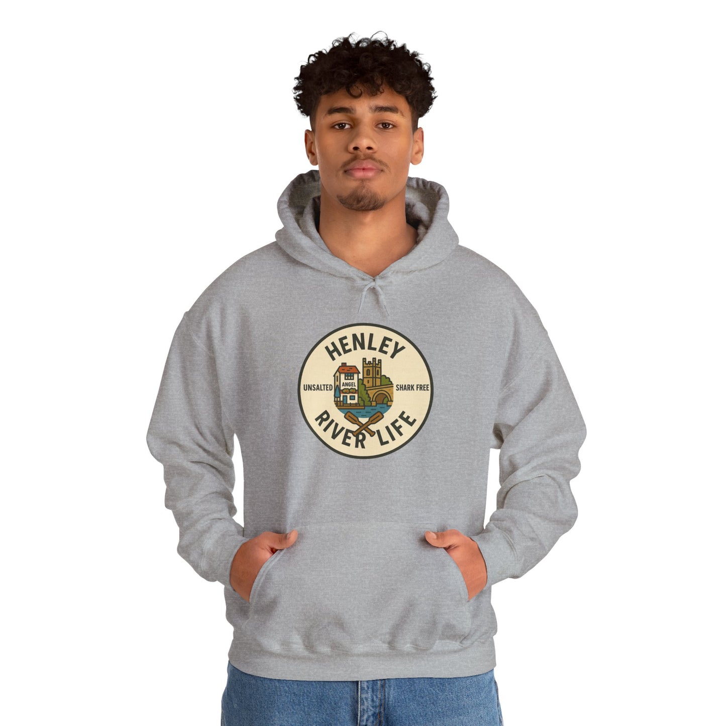 Henley River Life Hoodie - Unisex Heavy Blend™ Sweatshirt