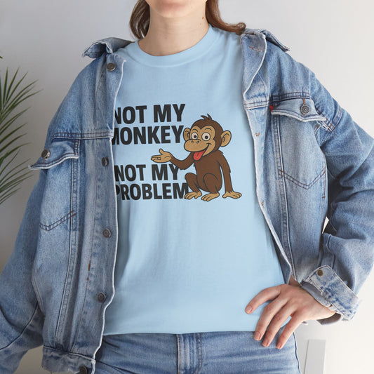 Not my monkey Unisex Heavy Cotton Tee
