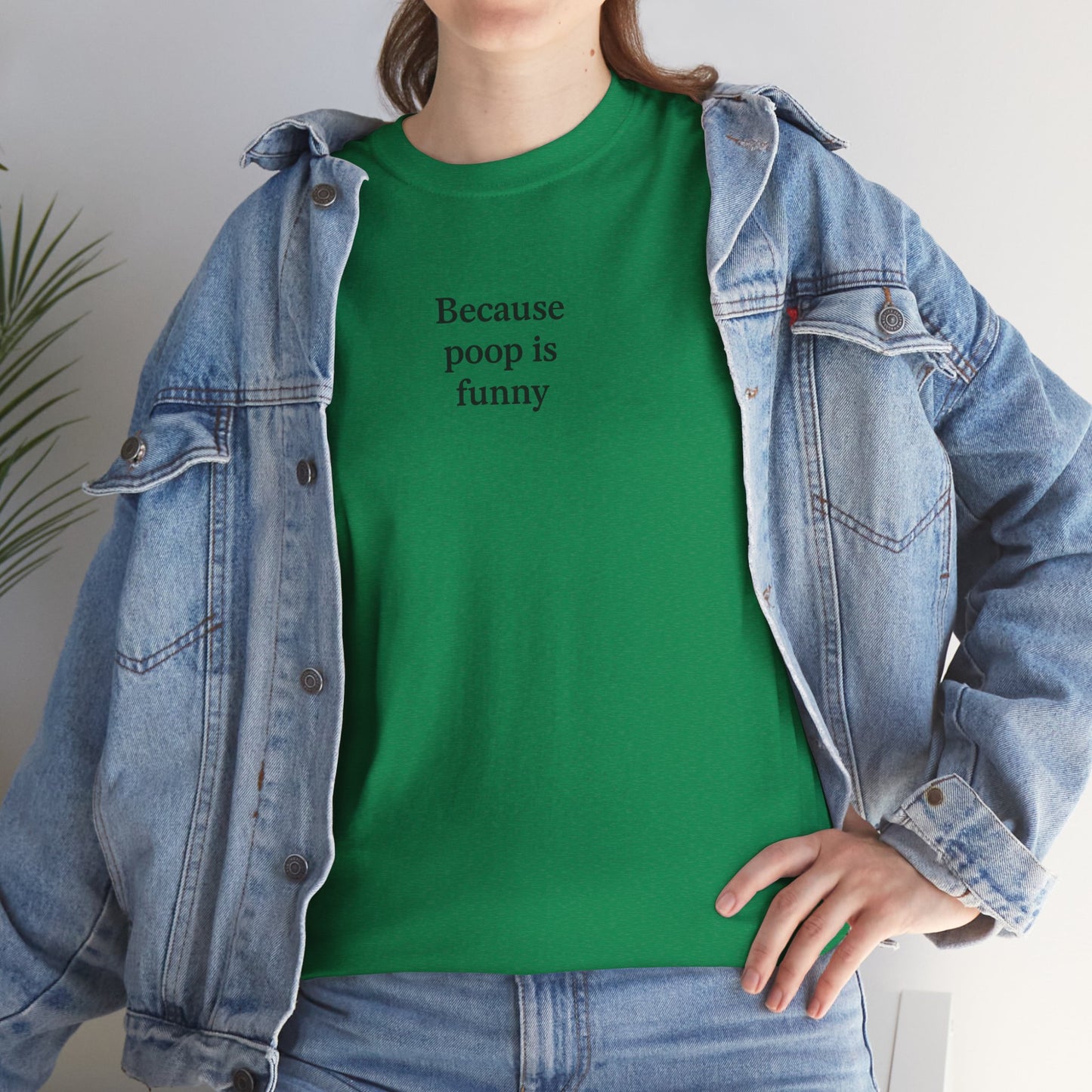 Poop Unisex Heavy Cotton Tee -' Graphic T-Shirt