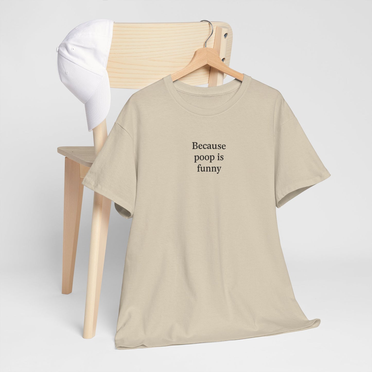 Poop Unisex Heavy Cotton Tee -' Graphic T-Shirt