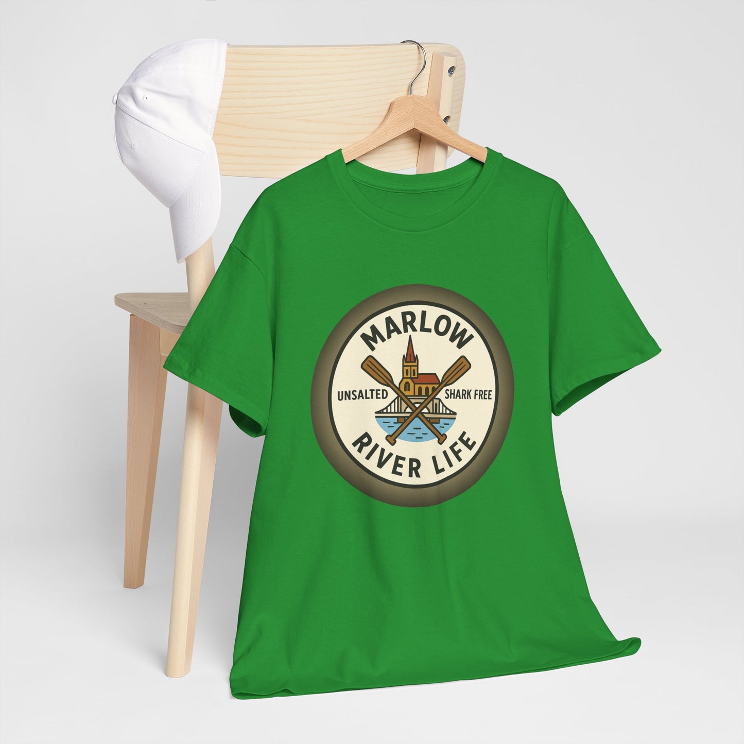 Marlow River Life Unisex Heavy Cotton Tee - Shark Free Adventure Shirt