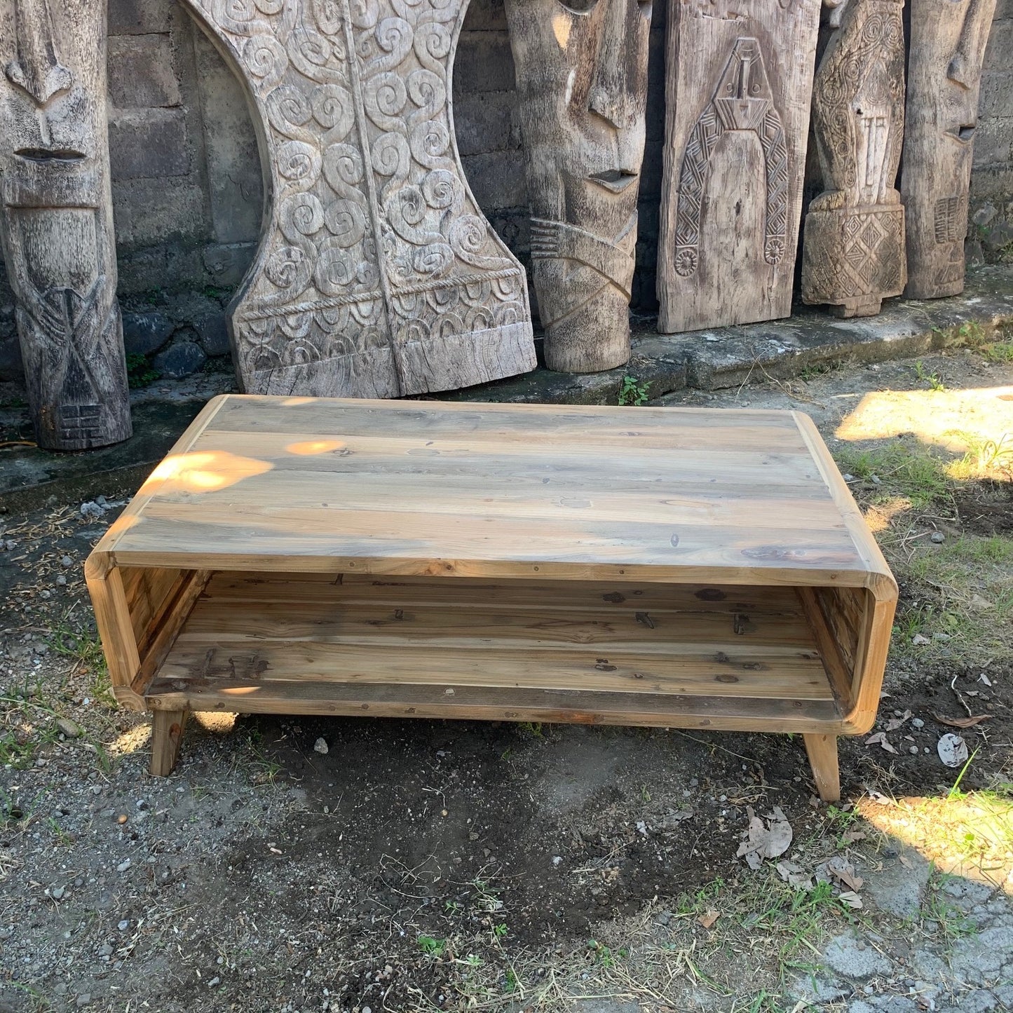 Large Coffee Table - Recycled Teak Wood. Product code: ACShop-21