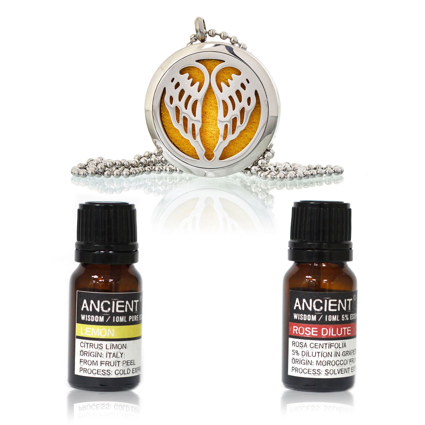 Diffuser Necklace and Essential Oils Set. Product Code: BNDL-10