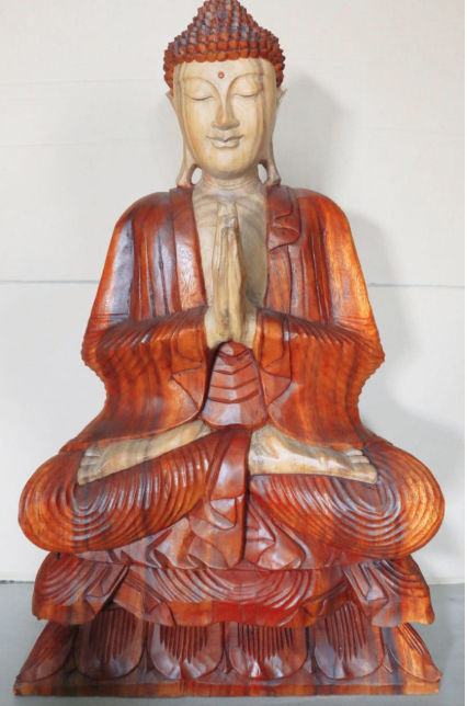 Hand Carved Buddha Statue - 80cm Welcome HCBS-12