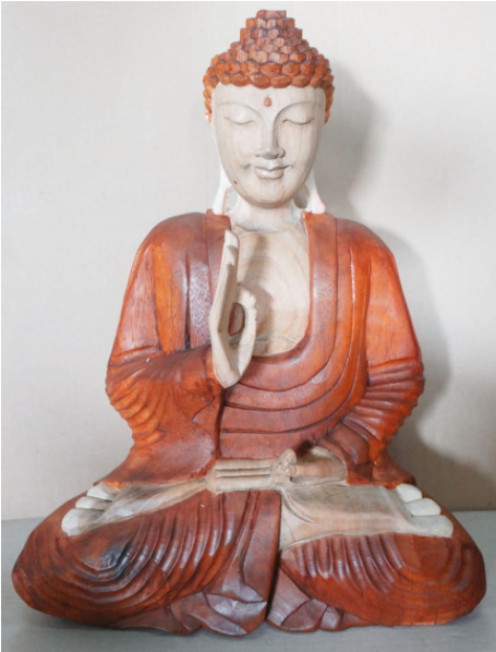 Hand Carved Buddha Statue - 40cm Teaching Transmission HCBS-08