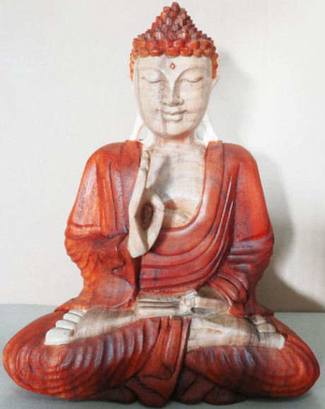 Hand Carved Buddha Statue - 30cm Teaching Transmission HCBS-03