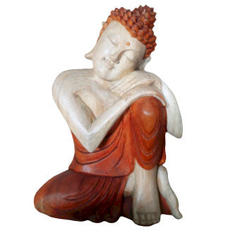 Out of Stock (back in Sept) Hand Carved Buddha Statue - 30cm Thinking HCBS-02