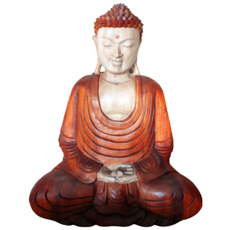 Hand Carved Buddha Statue - 40cm Hand Down HCBS-07