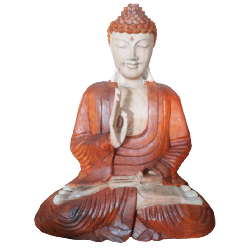 Hand Carved Buddha Statue - 40cm Teaching Transmission HCBS-08