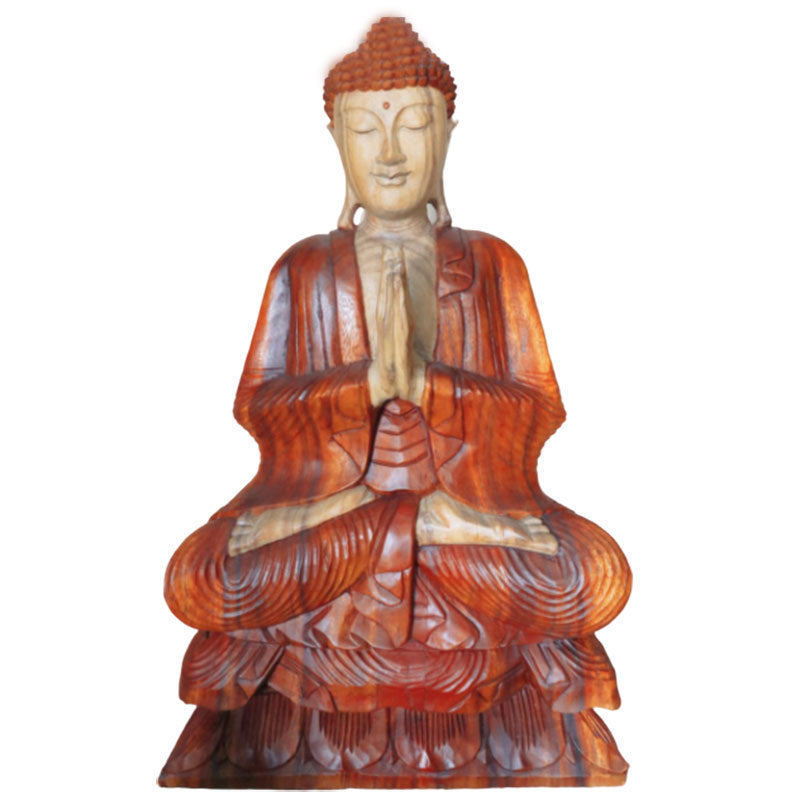 Hand Carved Buddha Statue - 80cm Welcome HCBS-12