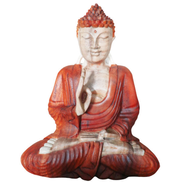 Hand Carved Buddha Statue - 30cm Teaching Transmission HCBS-03