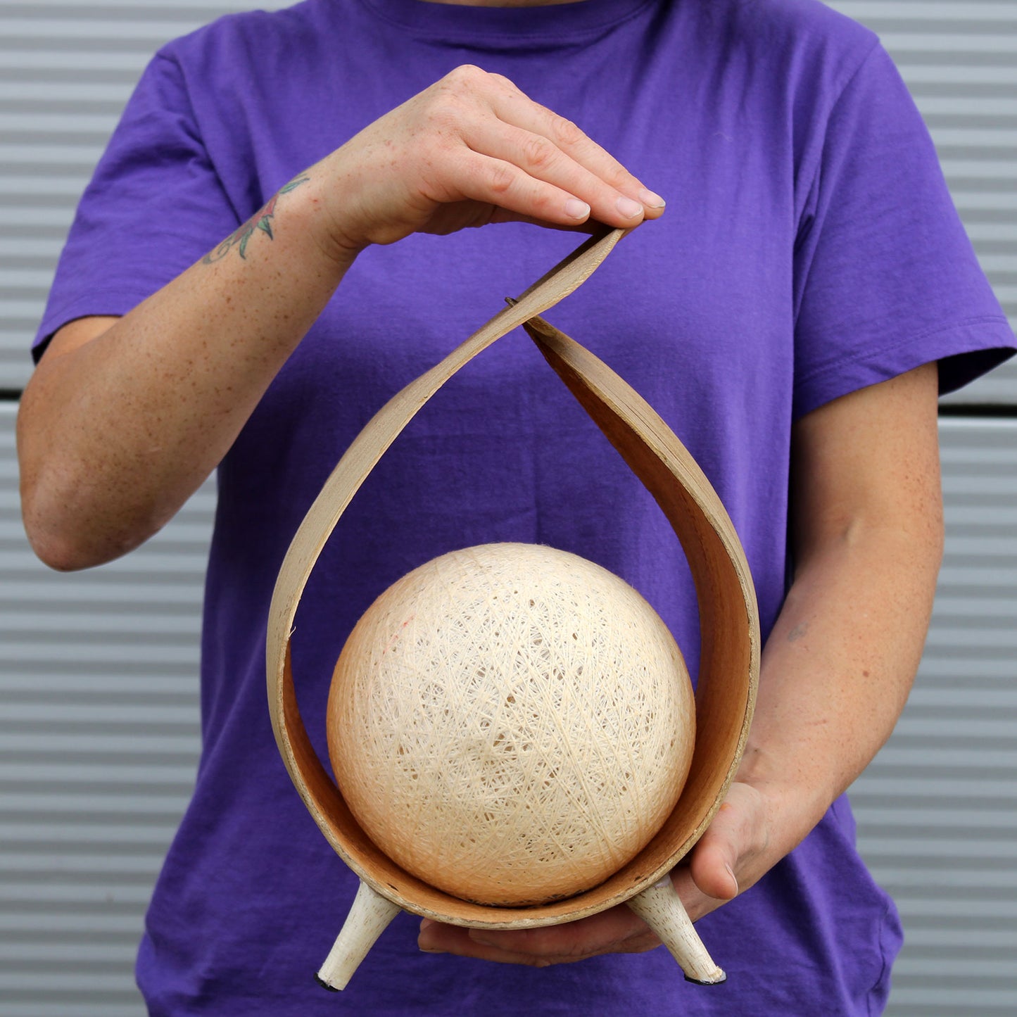 Natural Coconut Lamp - Natural Loop. Product Code: NCL-02